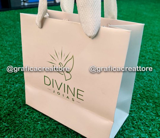 Sacola Personalizada, Sacola Personalizada Divine Joias