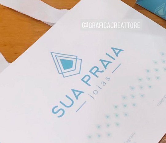 Sacola Personalizada, Sacola Personalizada Sua Praia Joias