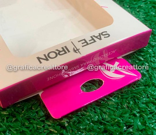 Embalagem para Capas de Celular, Embalagem para Capas de Celular Safe Iron