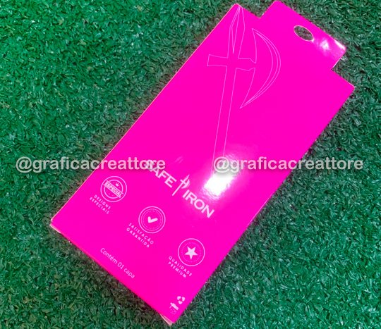 Embalagem para Capas de Celular, Embalagem para Capas de Celular Safe Iron