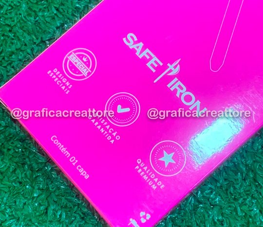Embalagem para Capas de Celular, Embalagem para Capas de Celular Safe Iron
